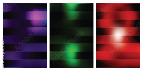 Horizontal Stripes with Blurred Light Effects abstract