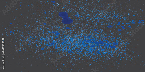 Blue Paint Splatter Abstract Background With Ink Droplets and Dynamic Texture