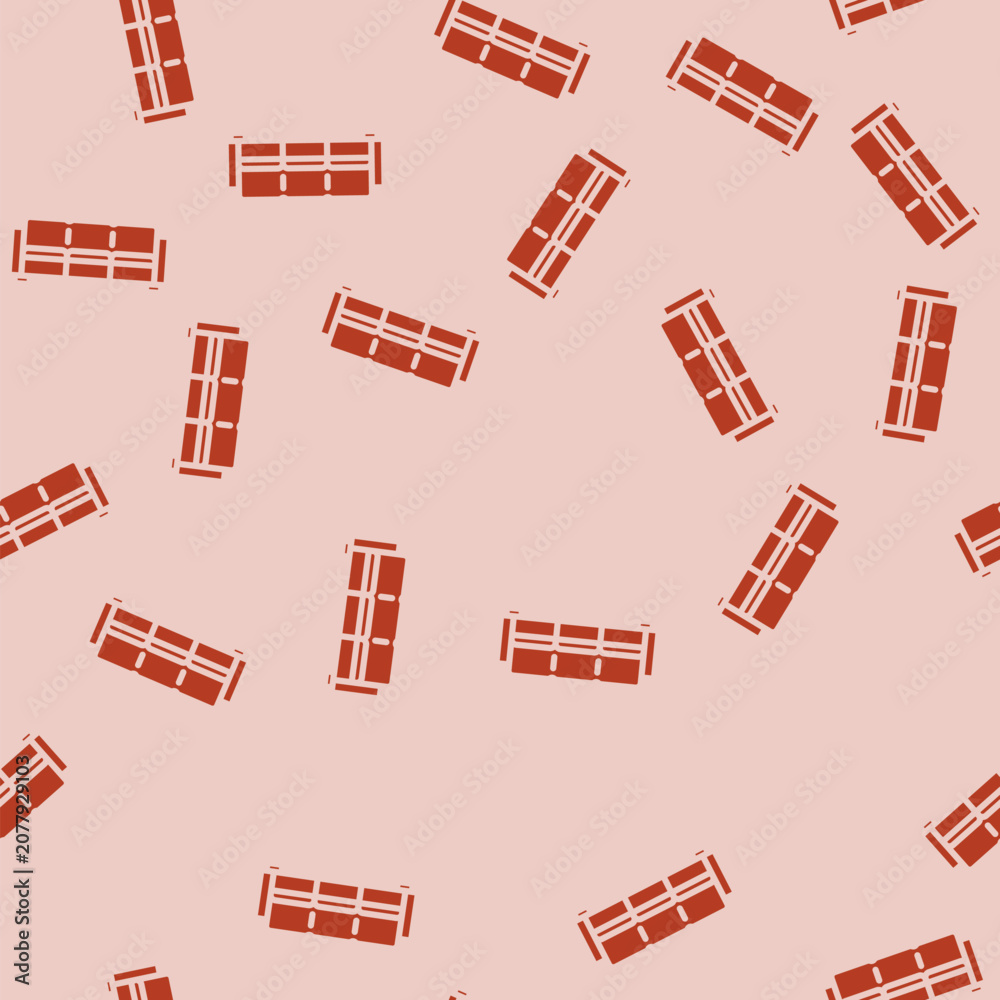 Fototapeta premium outdoor sofa outdoor furniture glyph vector seamless pattern. outdoor sofa outdoor furniture thin illustration