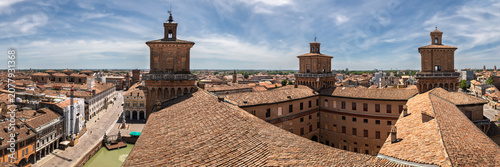 The Castello of the historic city of Ferrara