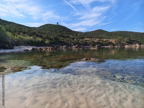 Bild auf Leinwand Crique en Corse, Cupabia