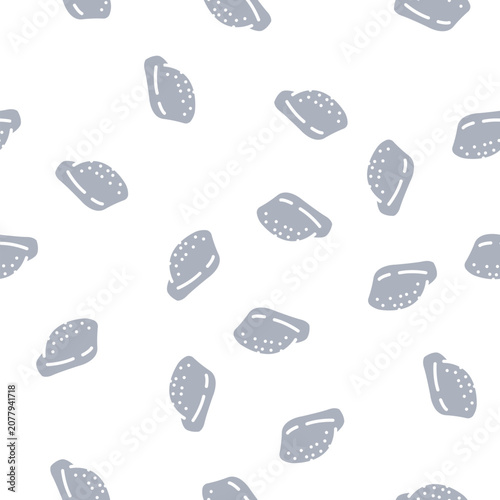 Cuadro en lienzo middle phalanx glyph vector seamless pattern
