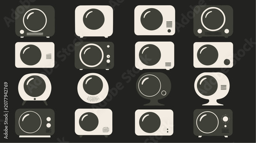 Collection of various washing machines and dryers.