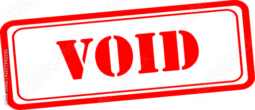 Photos Red void stamp mark for document cancellation