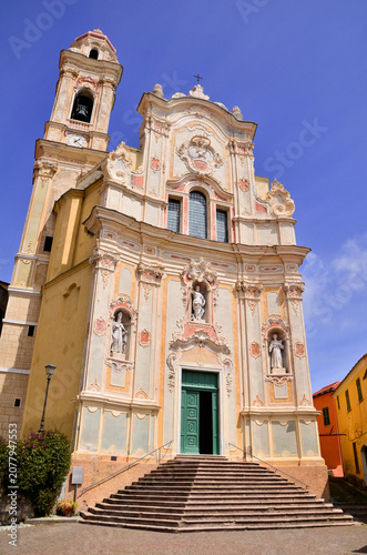 The village of Cervo Ligure on the Italian Riviera