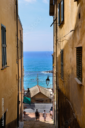 The village of Cervo Ligure on the Italian Riviera