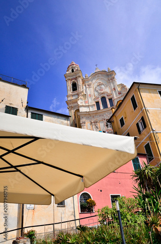 The village of Cervo Ligure on the Italian Riviera