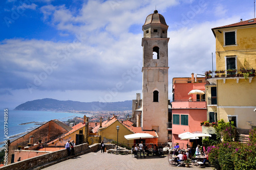 The village of Cervo Ligure on the Italian Riviera