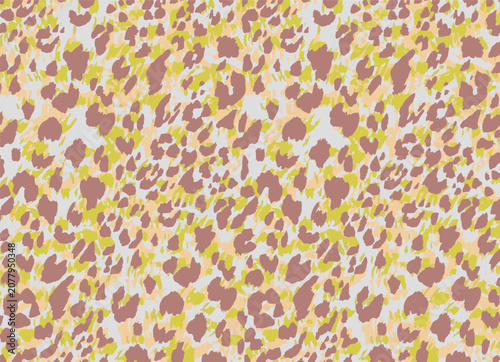 Принти на полотні Hybrid leopard and tiger fur pattern