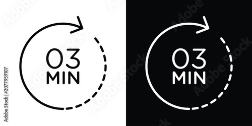 Fotografie 3 minutes icon
