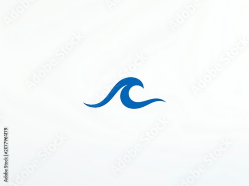 Stylized wave design symbolizing water.