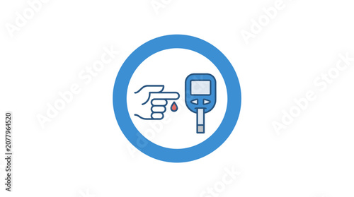 Foto Diabetes Blood Glucose Meter Test Icon