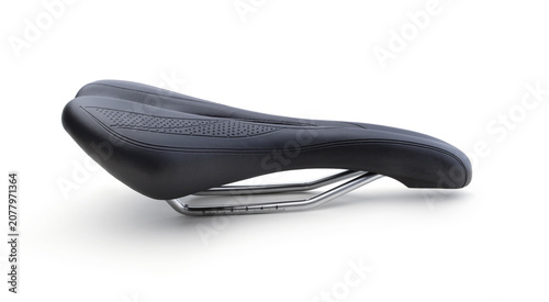Bicycle saddle isolated on white.