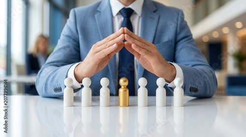 A concept of accountable leadership and corporate governance ensuring business success.
