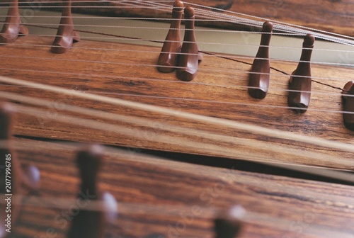 Obraz na płótnie traditional Korean string instrument gayageum