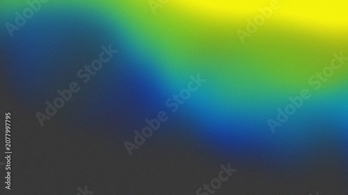 Vibrant gradient background with blue, green, and yellow hues blending smoothly