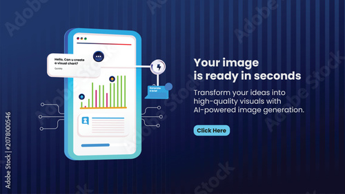 AI Image Generator Mobile App with Prompt Input and Image Creation