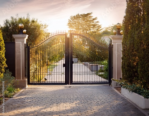 steel gate wallpaper the structures used for entering or exiting premises or residences for security purposes