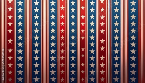stars and stripes vertical design fourth of july usa background graphic generative ai
