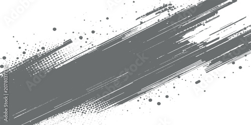 Abstract Black Grunge Ink Splat Background with Distressed Paint Texture Vintage Border Frame and Dirty Paper Vector Illustration for Artistic Design Banner and Wallpaper