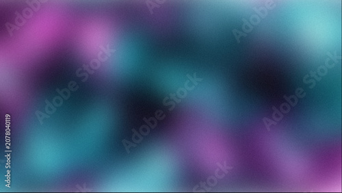 Canvastavla Abstract blurred background with neon purple and teal gradients, soft focus mesh