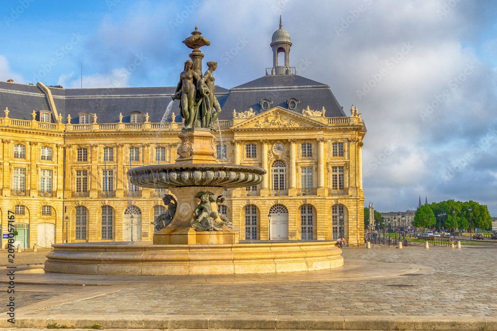 Obraz premium Place de la Bourse, Bordeaux, France