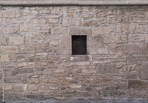 Limestone block wall texture background high resolution stone surface