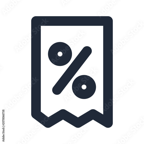 Foto Tax payment line icon, payment outline symbol