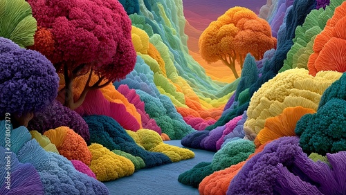 Dynamic Colorful Nature Inspired Abstract Background Representing Hope, Growth and Inner Harmony