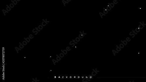 Obraz na plátně Sparse arrangement of white dots against a black background resembling a starry
