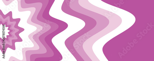 Photos Abstract background featuring a vibrant, star-shaped hypnotic radial pattern in alternating shades of magenta, soft pink, and white, creating a modern, dynamic, and retro-inspired graphic design
