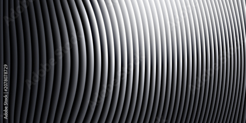 Fotografie Abstract background of curving vertical stripes with gradient light, abstract