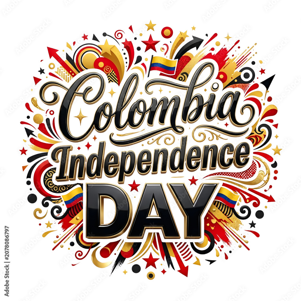 Fototapeta premium Colombia Independence Day Celebration