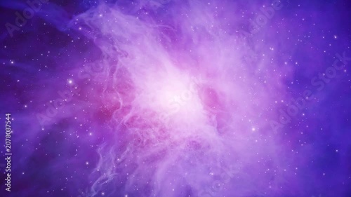 Journey Through Deep Space to a Colorful Nebula
