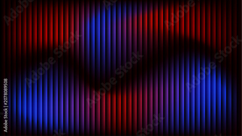 Abstract Colorful Rainbow Wave Lines Background with Glowing Spectrum Light Digital Texture and Vibrant Gradient Energy Vector Illustration on Black Backdrop
