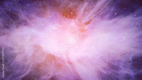 Warp Speed Travel Transitions to a Cosmic Nebula