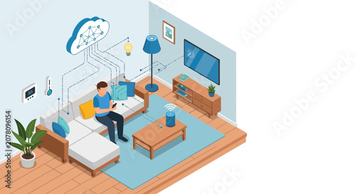 Modern office interior with team collaboration and technology.