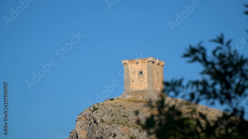 A castle in the top of a hill, in Cocentaina, Comunidad Valenciana, Spain