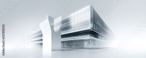 Sleek minimalist office building logo, glass facade icon with subtle shadows, clean white background, 32k ultra HD