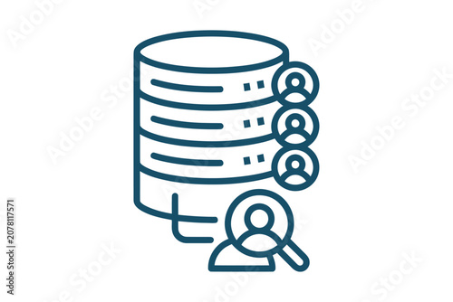 Database User Search Icon