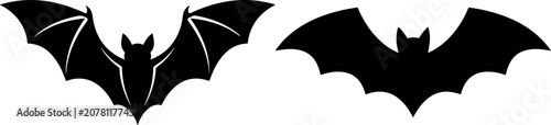 Konstfotografi Halloween day ghosts emotions white silhouettes on black background