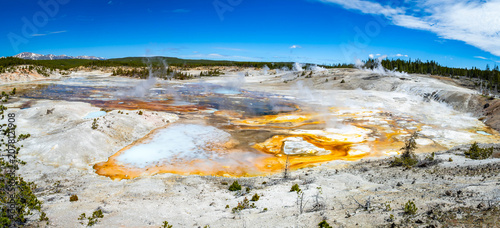 фотографія Scenic panorama of Norris Porcelain Basin