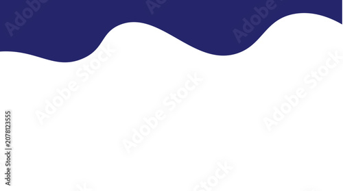 Fotografi Wavy line silhouette against a white background a simple vector graphic with a r