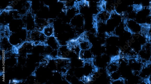 Abstract geometric motion graphic background with digital particles
