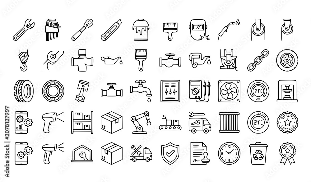 Fototapeta premium hand drawn alphabet