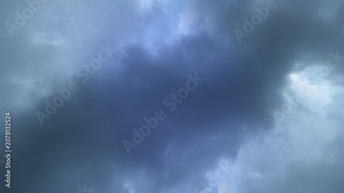 Dark Storm Clouds Moving Across Sky Time Lapse