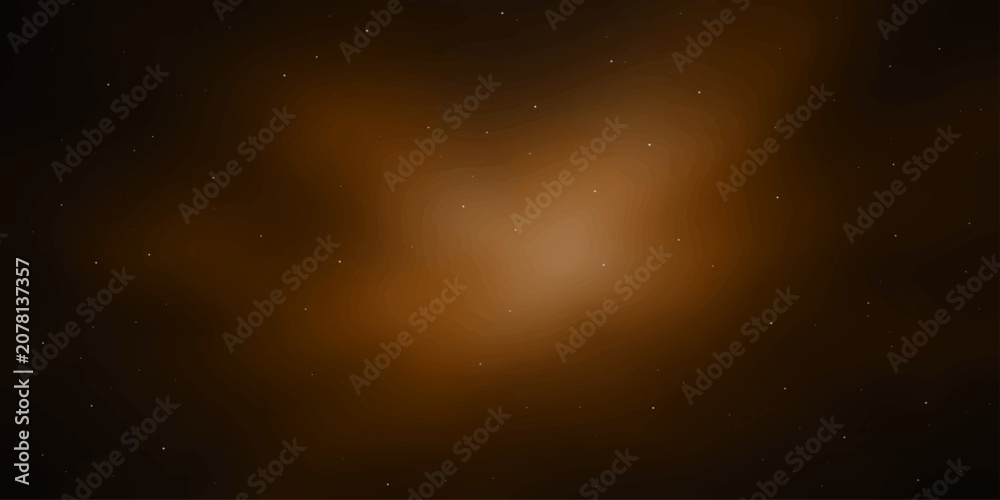Fototapeta premium A warm, ethereal glow emanates from a nebula in the vastness of space, its gentle light hinting at cosmic wonders.