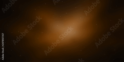 Konstfotografi A warm, ethereal glow emanates from a nebula in the vastness of space, its gentle light hinting at cosmic wonders