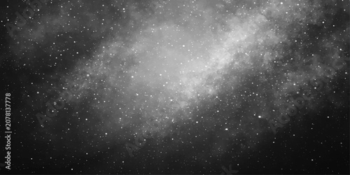 Tableau sur toile Nebula with stars in deep space