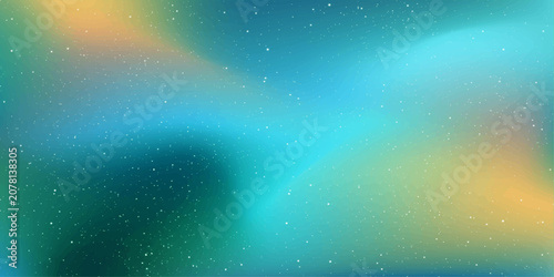 Abstract gradient background in teal, blue, and yellow hues with subtle speckles and a smooth, flowing texture, evoking a sense of calm and cosmic wonder.